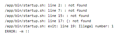 standard_init_linux.go:190: exec user process caused "no such file or ...