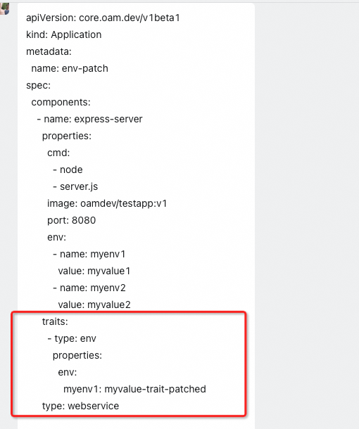 Env trait not work in override scenario · Issue #4993 · kubevela ...