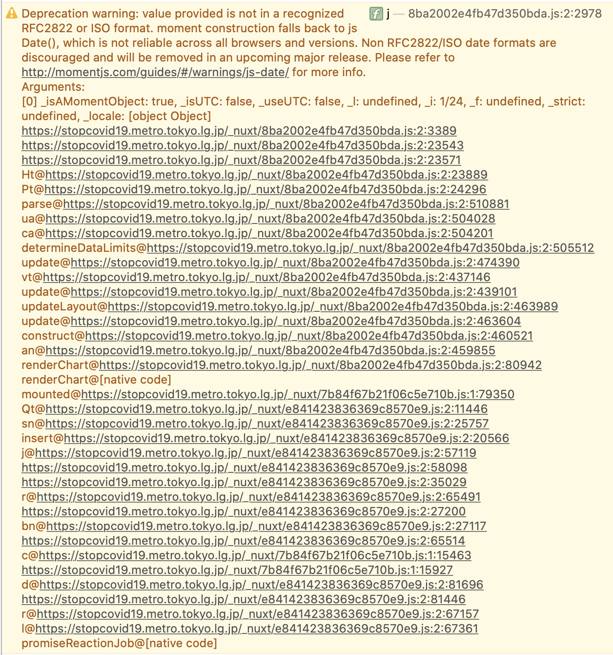 Safariで各種グラフの月ラベルが表示されない Issue 76 Tokyo Metropolitan Gov Covid19 Github