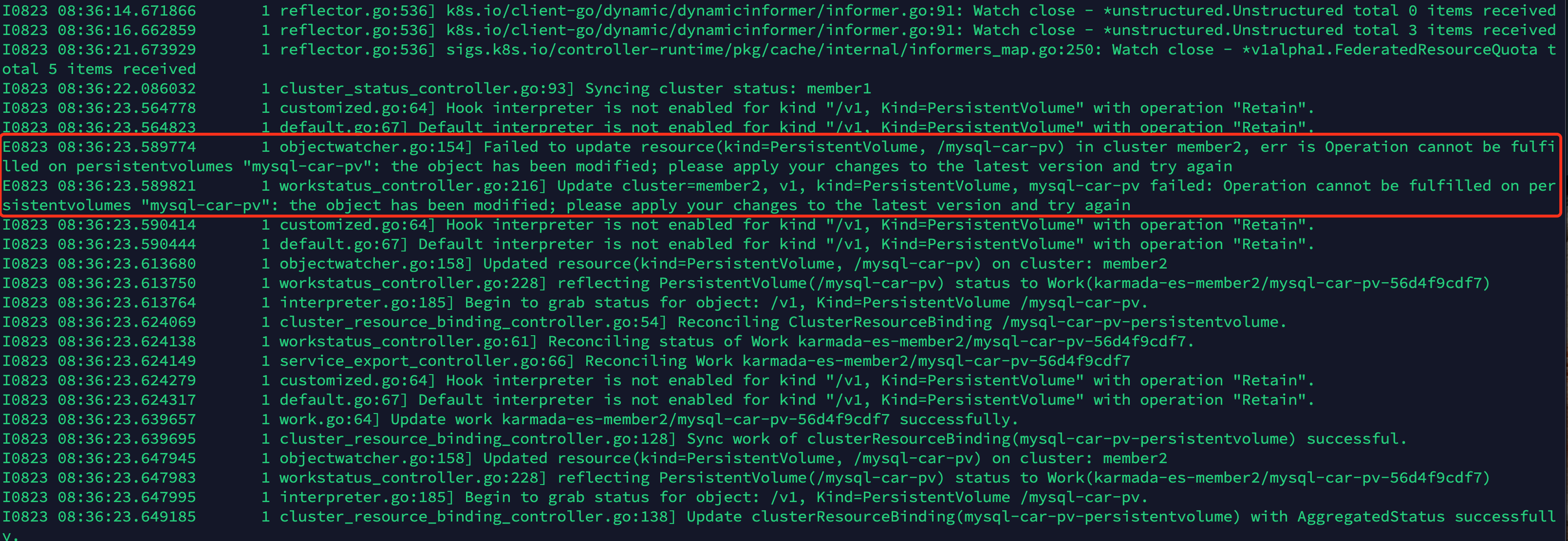 Pvc Namespace PVC 状态为Bound, 但是对应的PV仍然为Available · Issue #2408 · karmada-io/karmada ...