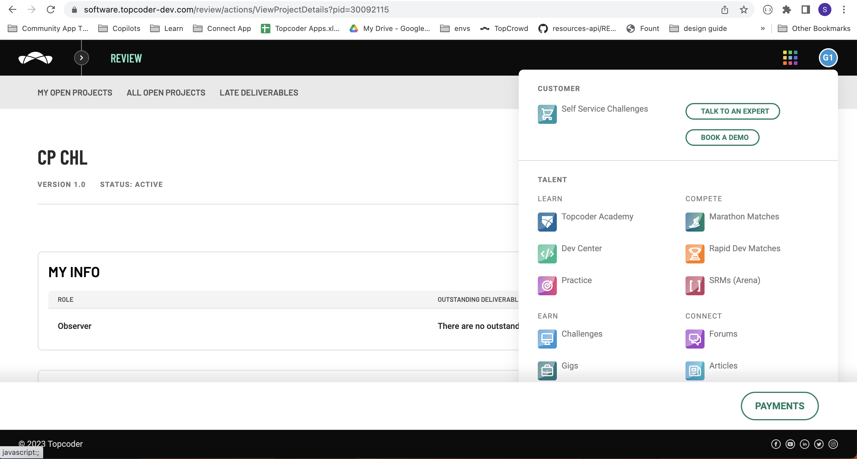 Header menu behind other screen elements · Issue #231 · topcoder ...