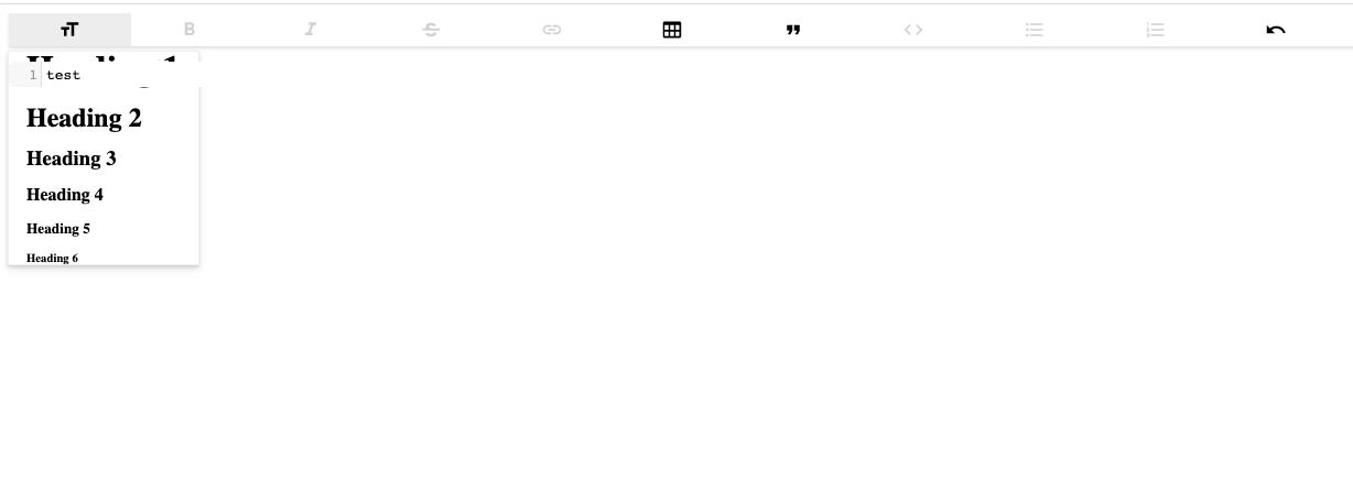 Heading dropdown broken by code block · Issue #1269 · tinacms/tinacms ...