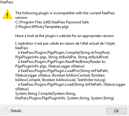 Th efollowing plugin is incompatible with KeePass · Issue #26 ...