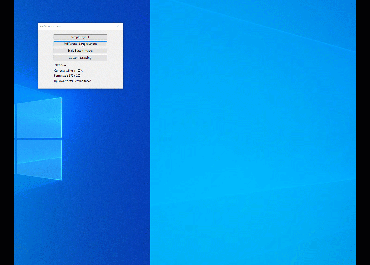ChildMDI Not Maximized