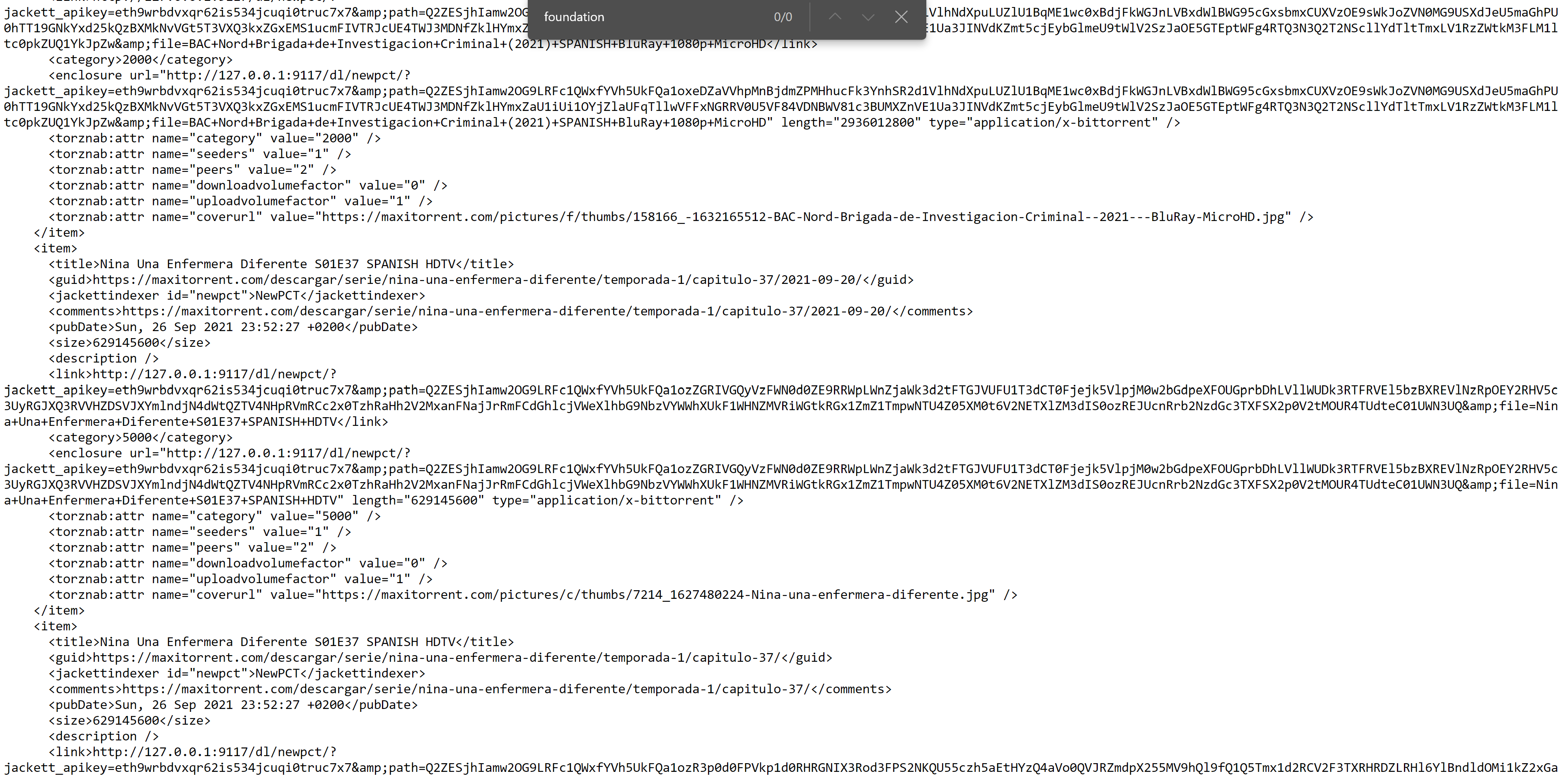 [NEWPCT] Issue with rss feed · Issue #12339 · Jackett/Jackett · GitHub
