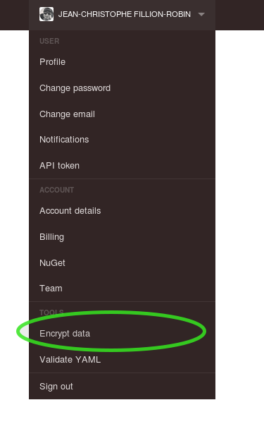 appveyor-adding-secure-env-variable-1
