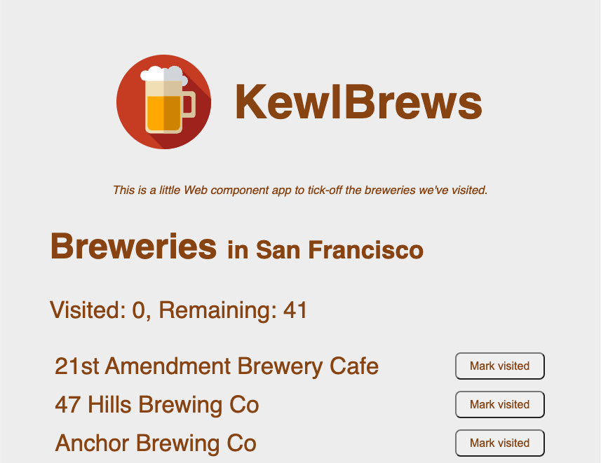 GitHub johnhunter/wcbreweryapp A POC application