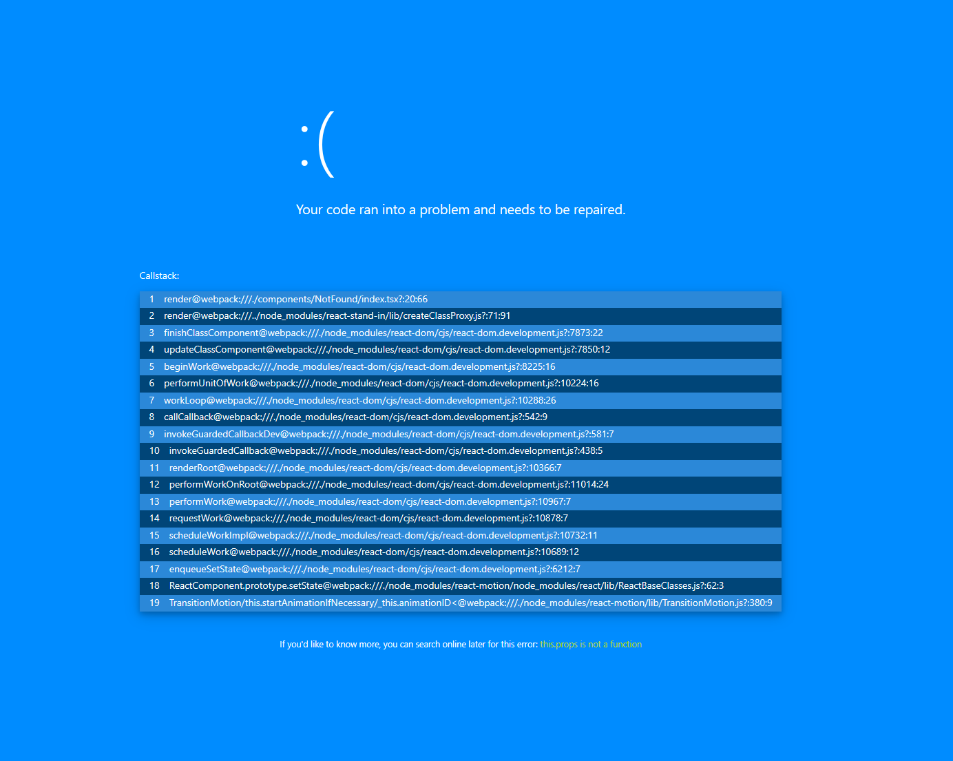 error