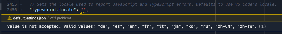 Default typescript.locale value is invalid · Issue #146436 · microsoft ...