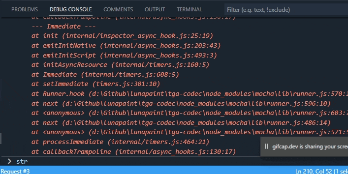 Enter in debug console should complete the active completion if it's ...
