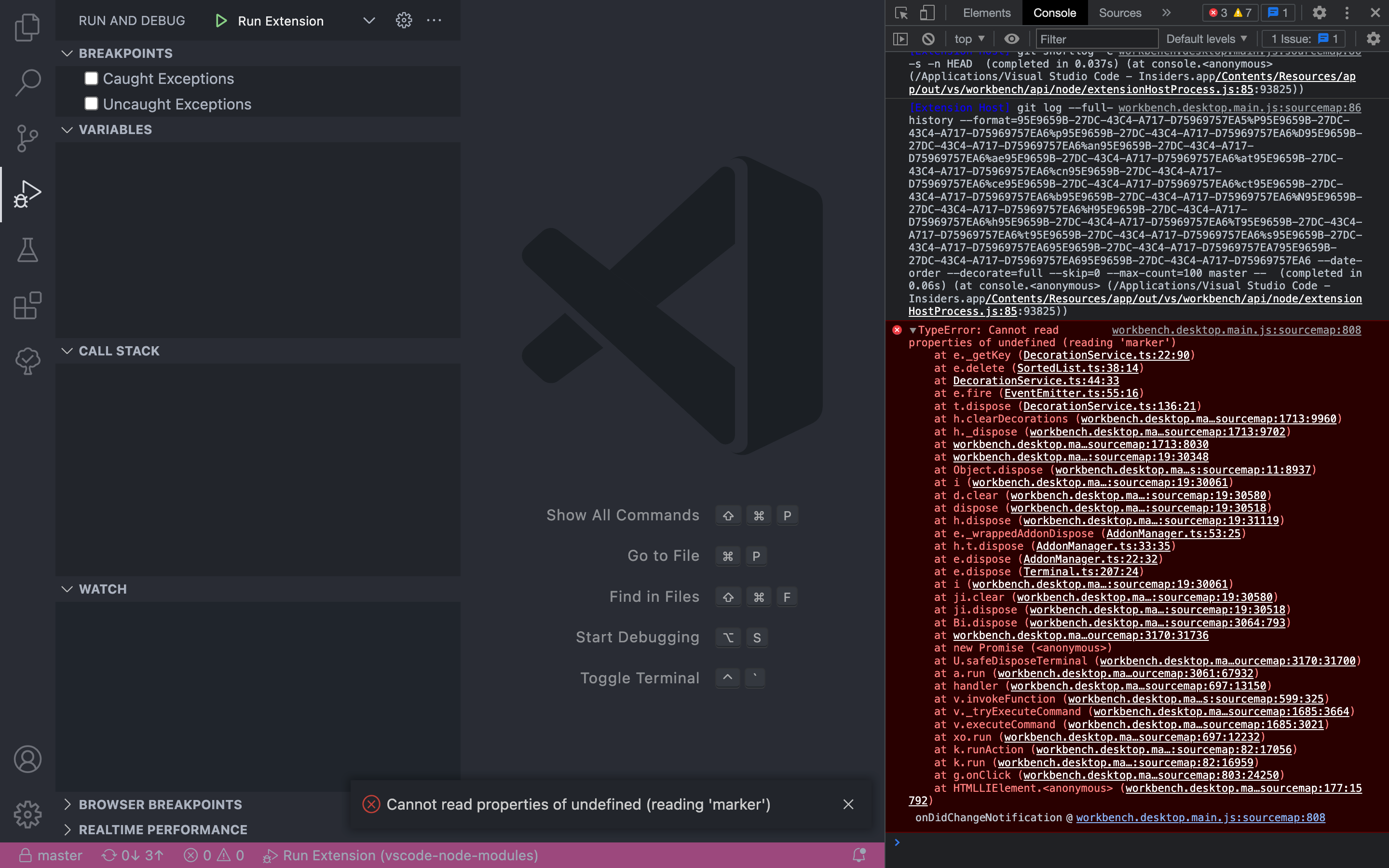 Exception thrown when deleting a marker from SortedList · Issue 3885