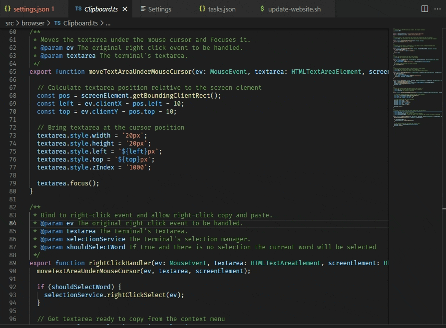 Ctrl click sticky header is showing peek view out of viewport · Issue ...