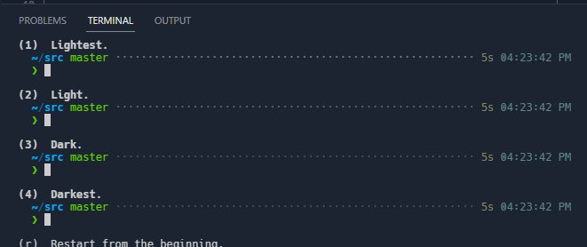 Powerlevel10k dotted lines colors are all the same · Issue #155843 ...