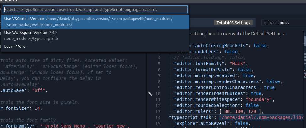 Using an invalid tsdk appears to break version selector · Issue #31875 ...