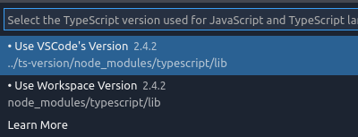 There are 2 active items in the TS version selector · Issue #31876 ...