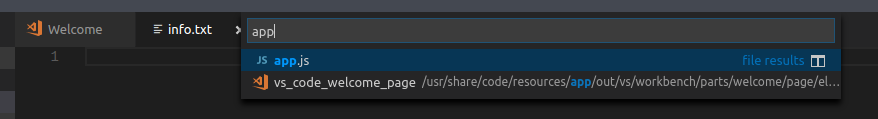 Welcome page should be excluded from quick open · Issue #36437 ...
