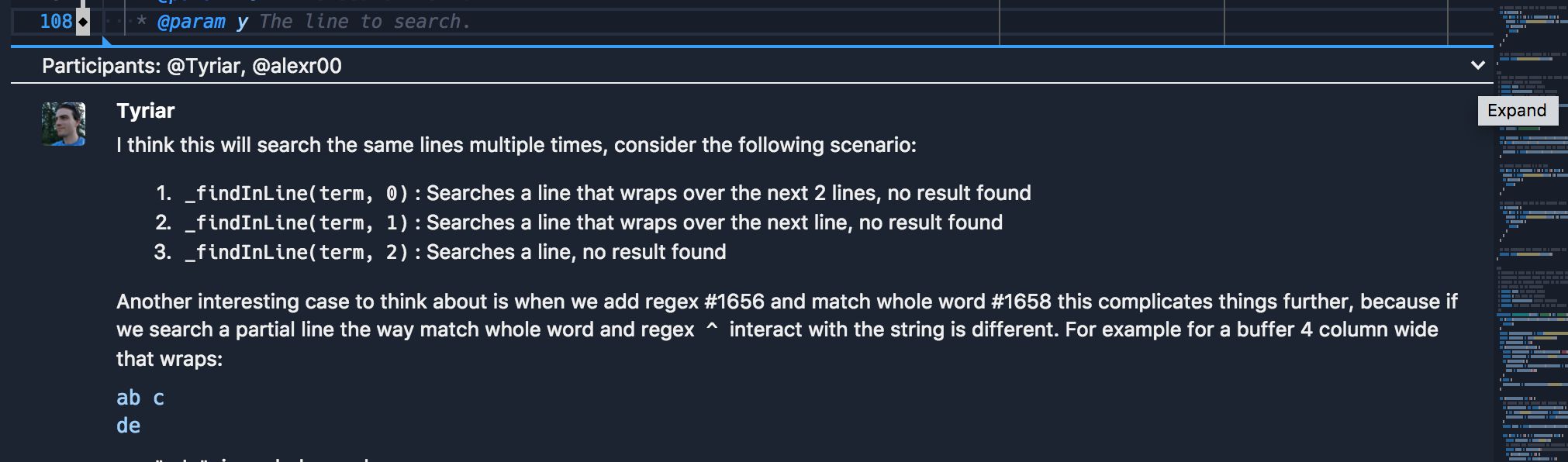 Comments Panel Comments panel should collapse when focused and escape is pressed ...