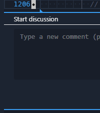 Empty comments should be dismissed automatically when another comment ...