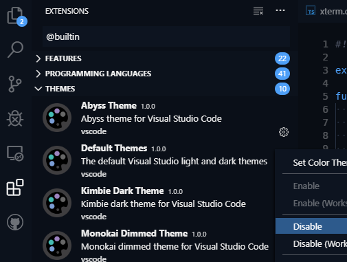 [themes] Debounce color theme selection · Issue #71616 · microsoft ...