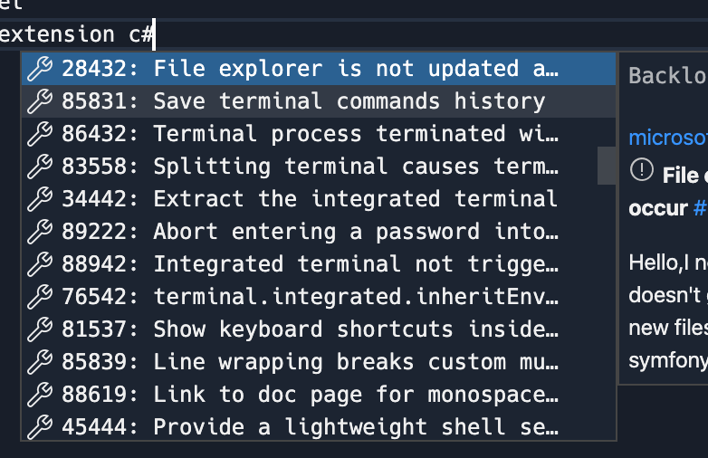 Issue suggestions popping up when editor.quickSuggestions is false