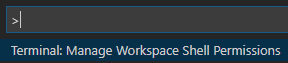 Cannot override the integrated shell setting in a workspace · Issue ...
