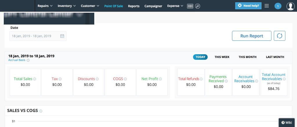admin dashboard