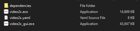 Video2X Release Files