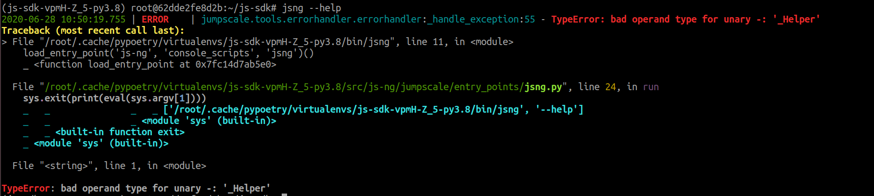 Error 345 jsng --help raises error · Issue #345 · threefoldtech/js-ng · GitHub