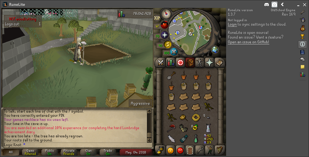 Xp Tracker Briefly Shows Negative Total Xp Hr Sometimes Issue 1734 Runelite Runelite Github