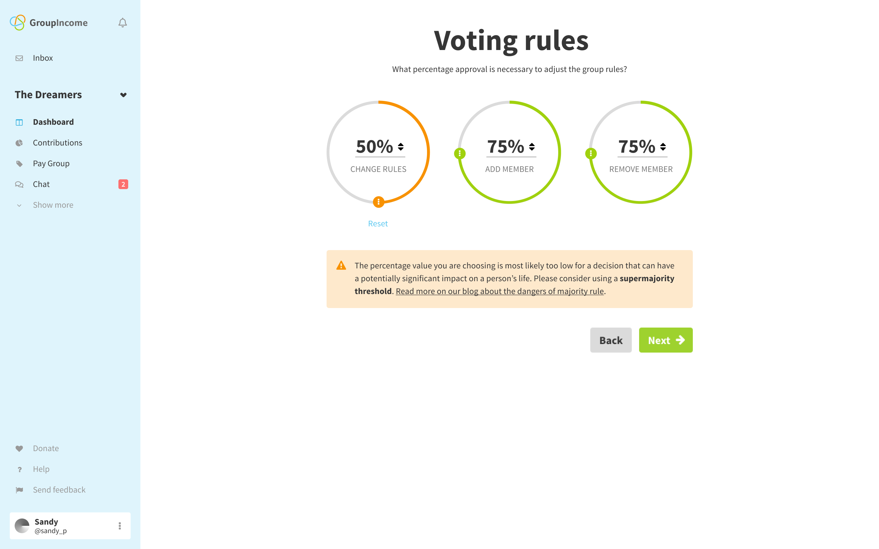 onboarding - voting rules