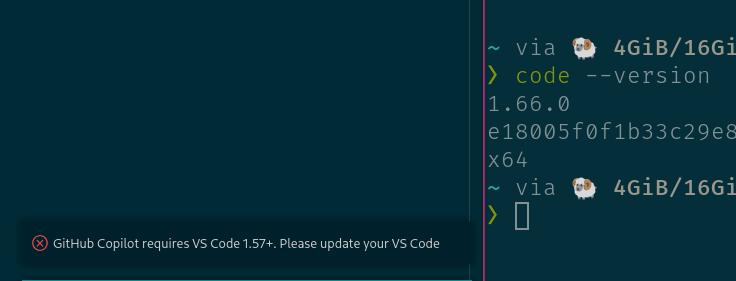 Can't install Copilot on VSCode on linux · community · Discussion ...