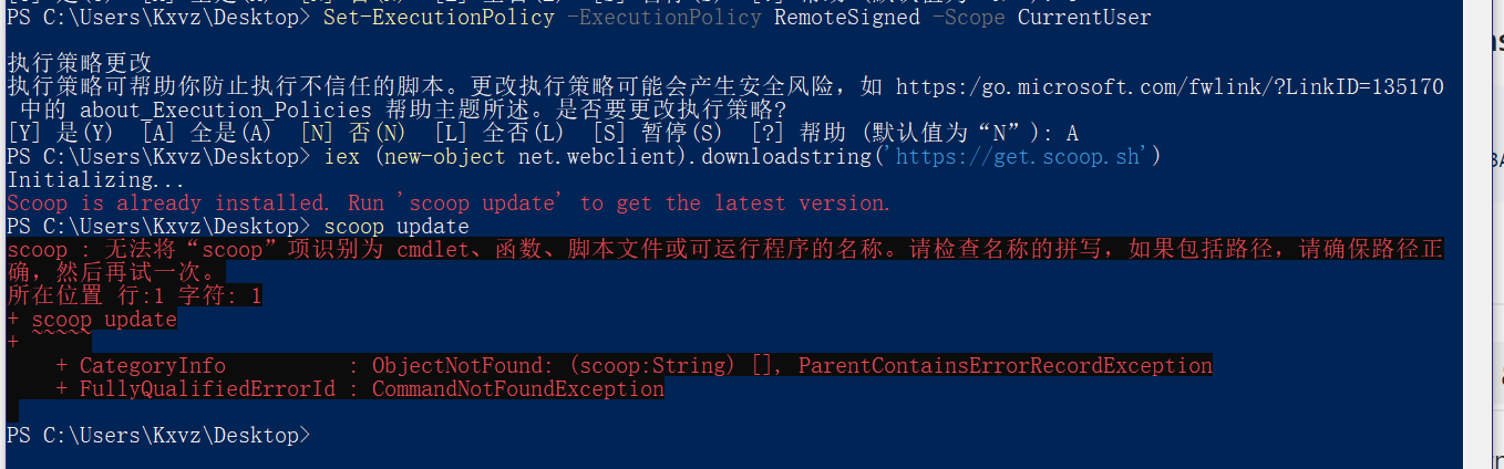 Why can't I use this command · Issue #3555 · ScoopInstaller/Scoop · GitHub