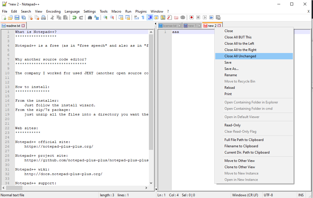 Close all Unchanged doesn't work for "Other View" · Issue #7708 ...