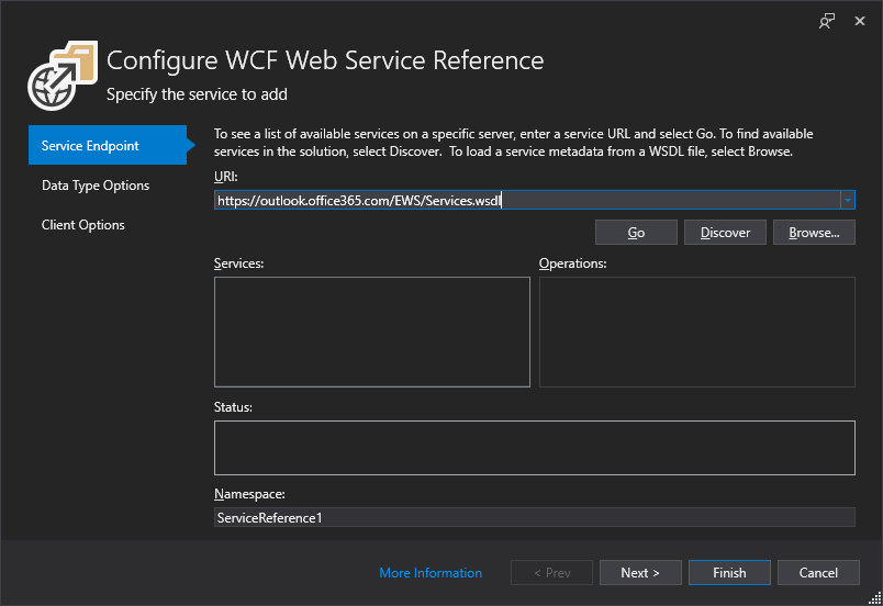 WCF Web Service Reference Provider: Cannot generate from https ...