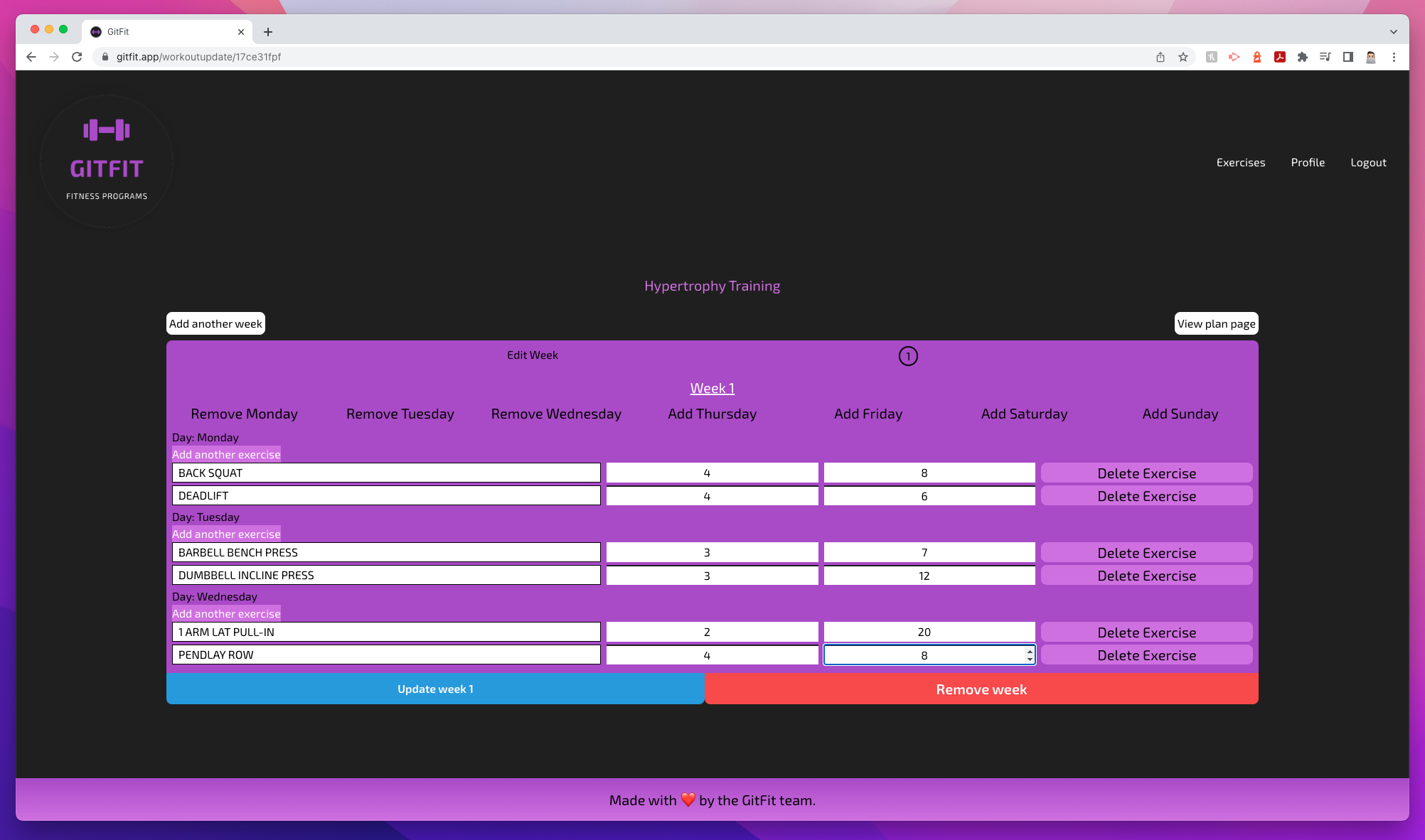 GitFit-CreatePlan