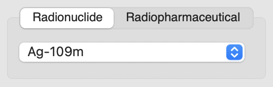 Radionuclide selection