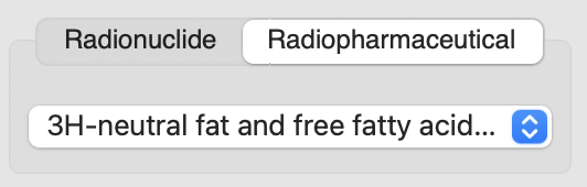 Radiopharmaceutical selection