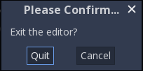 quit dialog