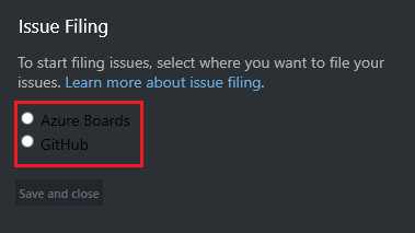 Dark mode: Issue filing options' text fails contrast when the app is ...