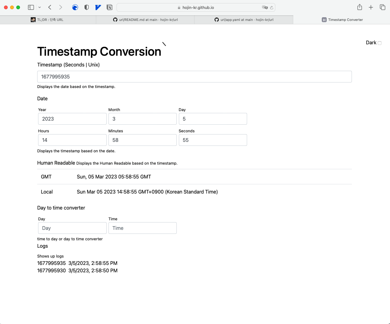 GitHub - hojin-kr/timestampConverter: timestampConverter
