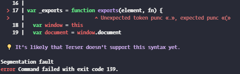 Building with parcel build gives confusing error · Issue #7011 · parcel ...