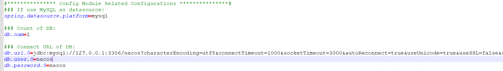 请问一下多数据源哪个分支如何配置使用？ · Issue #5052 · alibaba/nacos · GitHub