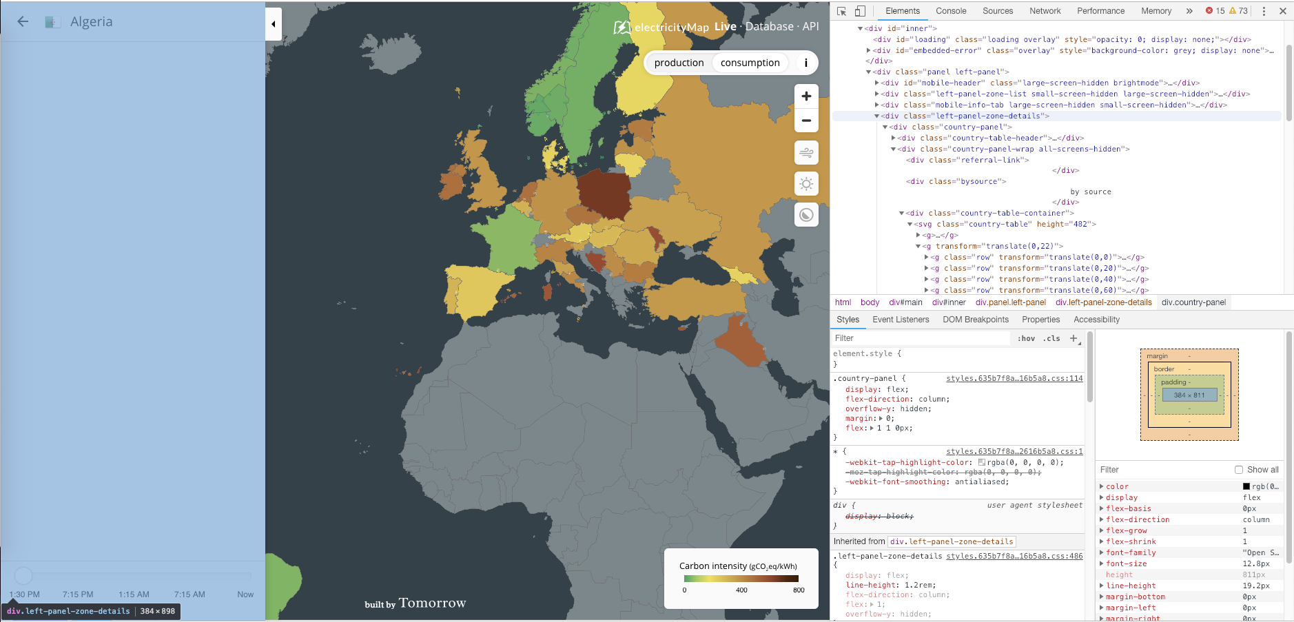 Left panel blank for countries without parsers · Issue #1740 ...