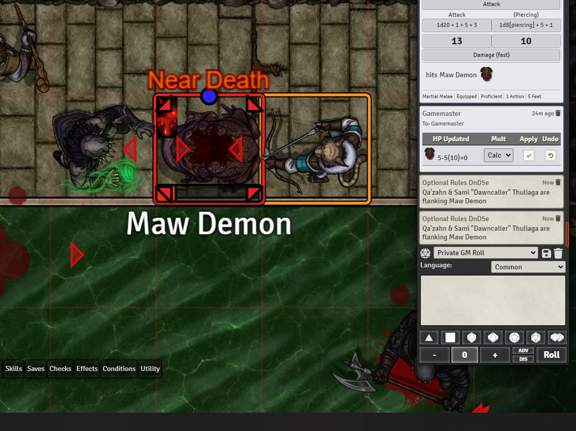 [Bug] Flanking. · Issue 37 · NekroDarkmoon/optionalrulesdnd5e · GitHub