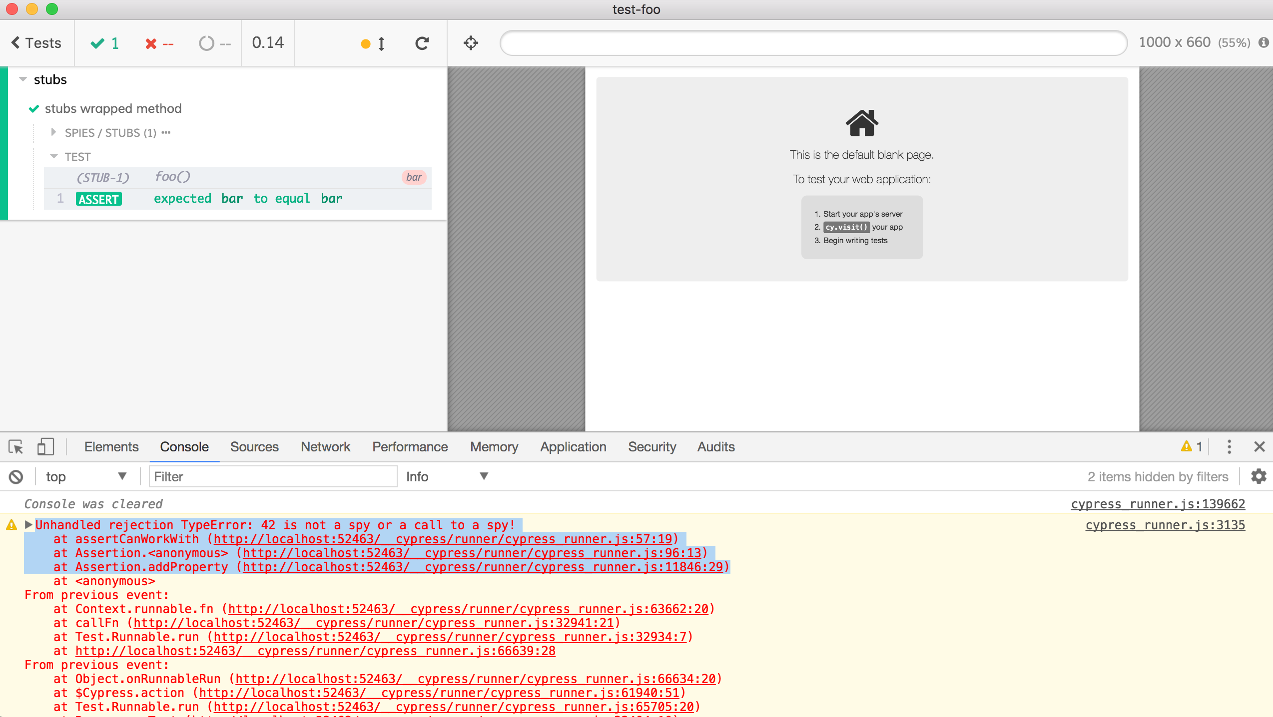 Missing error when trying to make assertion on a nonstub · Issue 2122