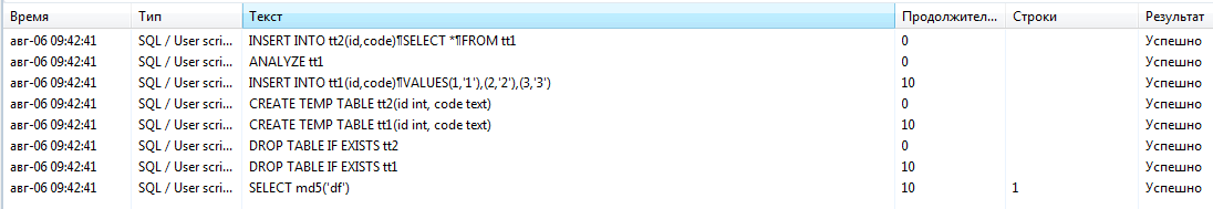 PostgreSQL execution log row count empty after calling any function ...