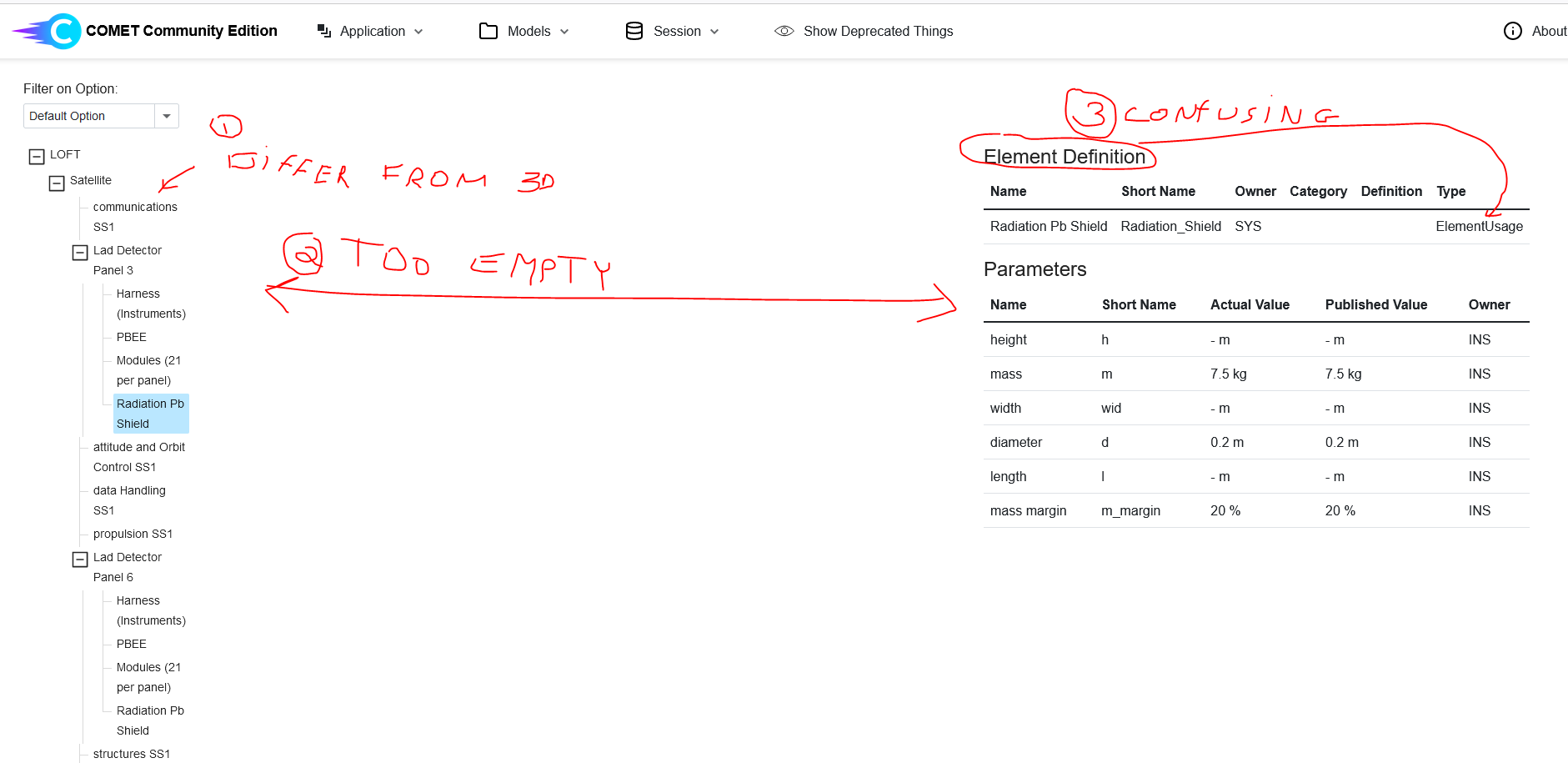 [System Representation] improvements - spacing, editor, treeview choice ...