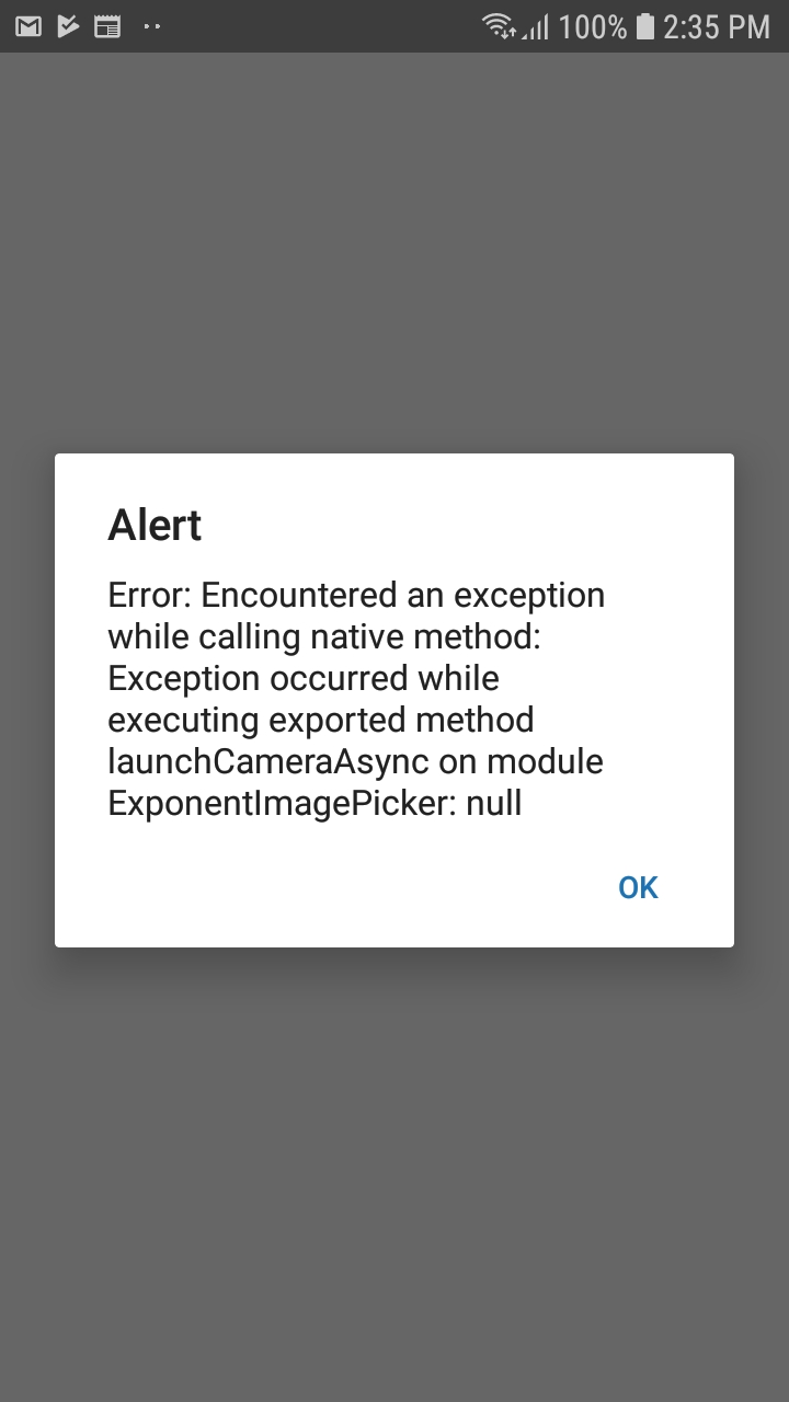 expo-image-picker stopped working after upgrading to Expo SDK 33 ...