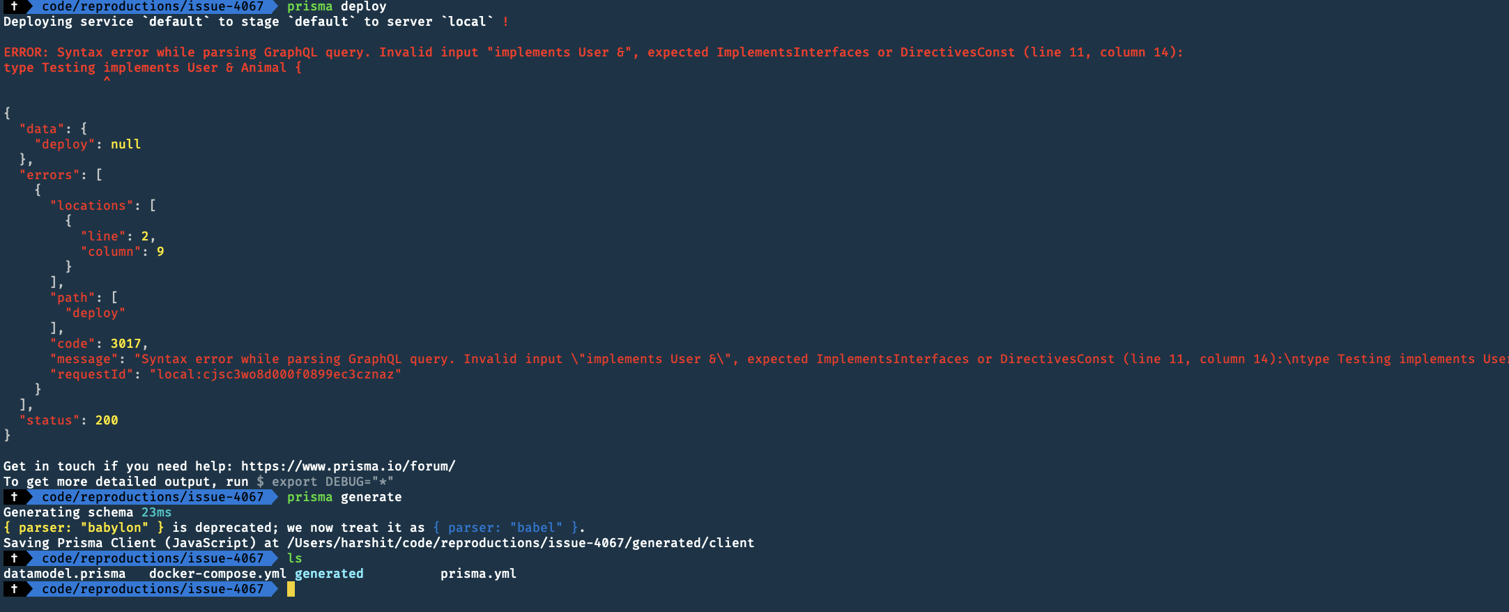 multiple interfaces syntax error with comma and ampersand · Issue #4067 ...