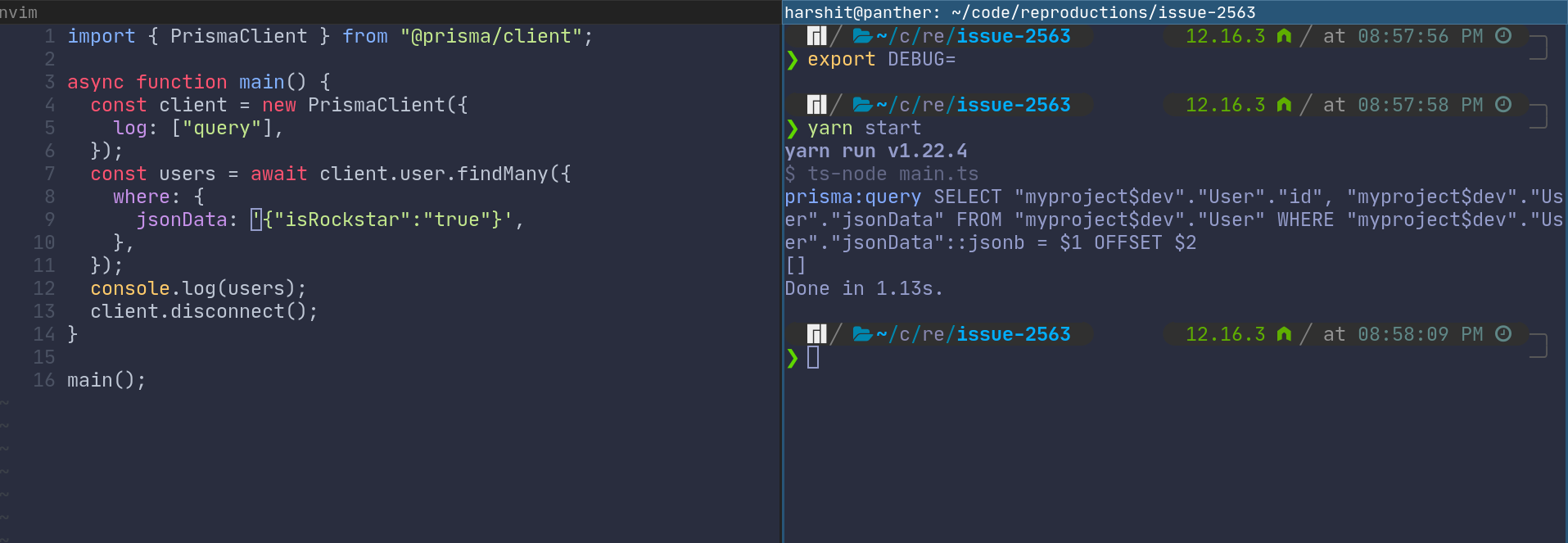 Json filtering doesn't work · Issue 2563 · prisma/prisma · GitHub